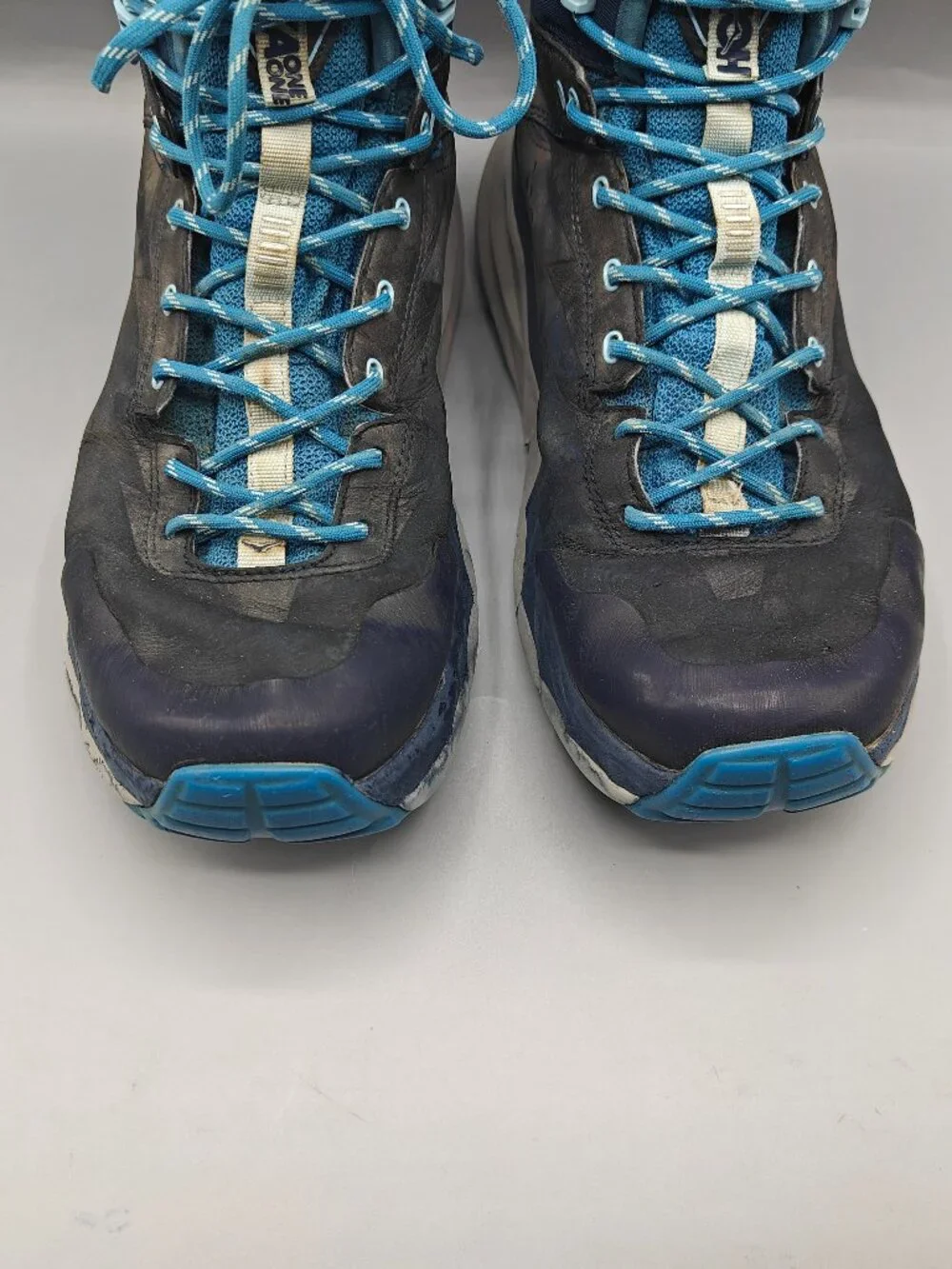 HOKA ONE ONE KAHA GTX HIKING BOOTS Blue WOMEN'S SZ 10 US Pre-Owned